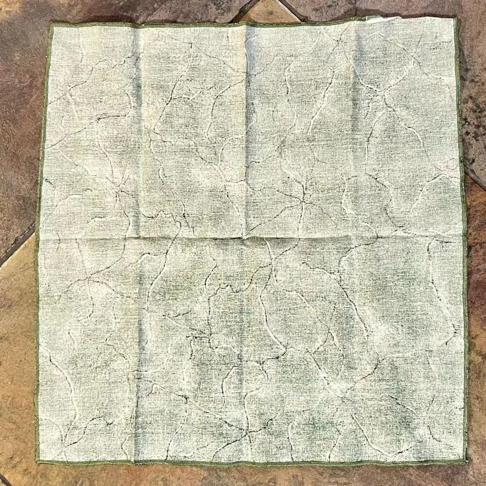 Terrisol Green Marble Crack Cloth Napkins Set of 11